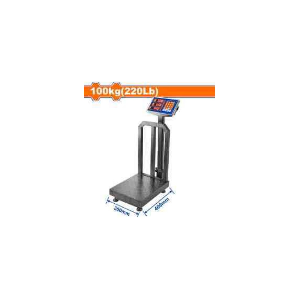 WADFOW Electronic Platform Scale 100kg (220Lb) 300 x 400mm