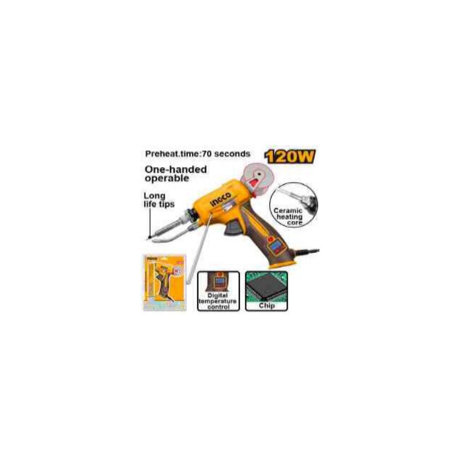 INGCO Soldering gun with solder feeder