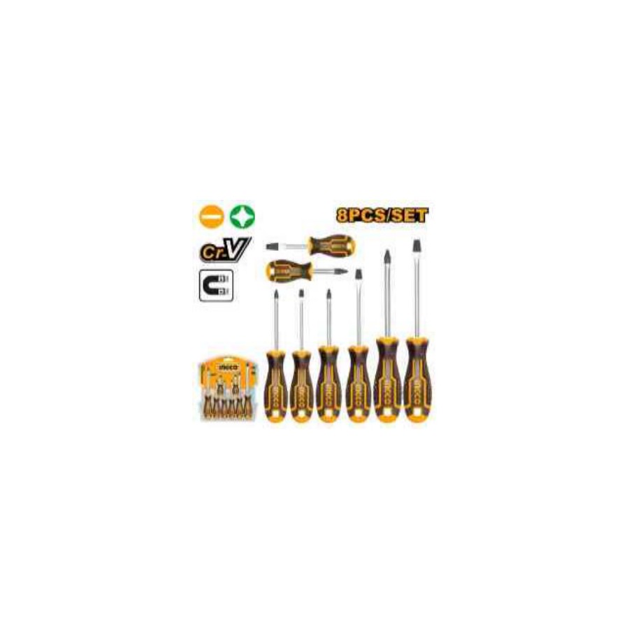 INGCO 8 Pcs screwdriver set