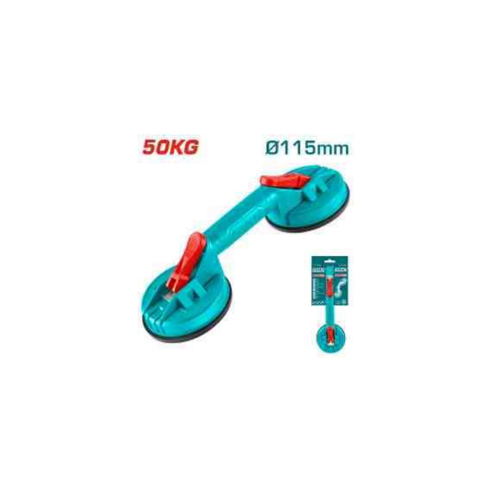 TOTAL Double Cup Suction Lifter Ø115mm 50KG (Sucker)