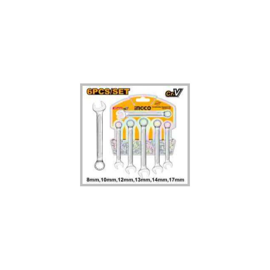 INGCO 6Pcs Combination spanner set