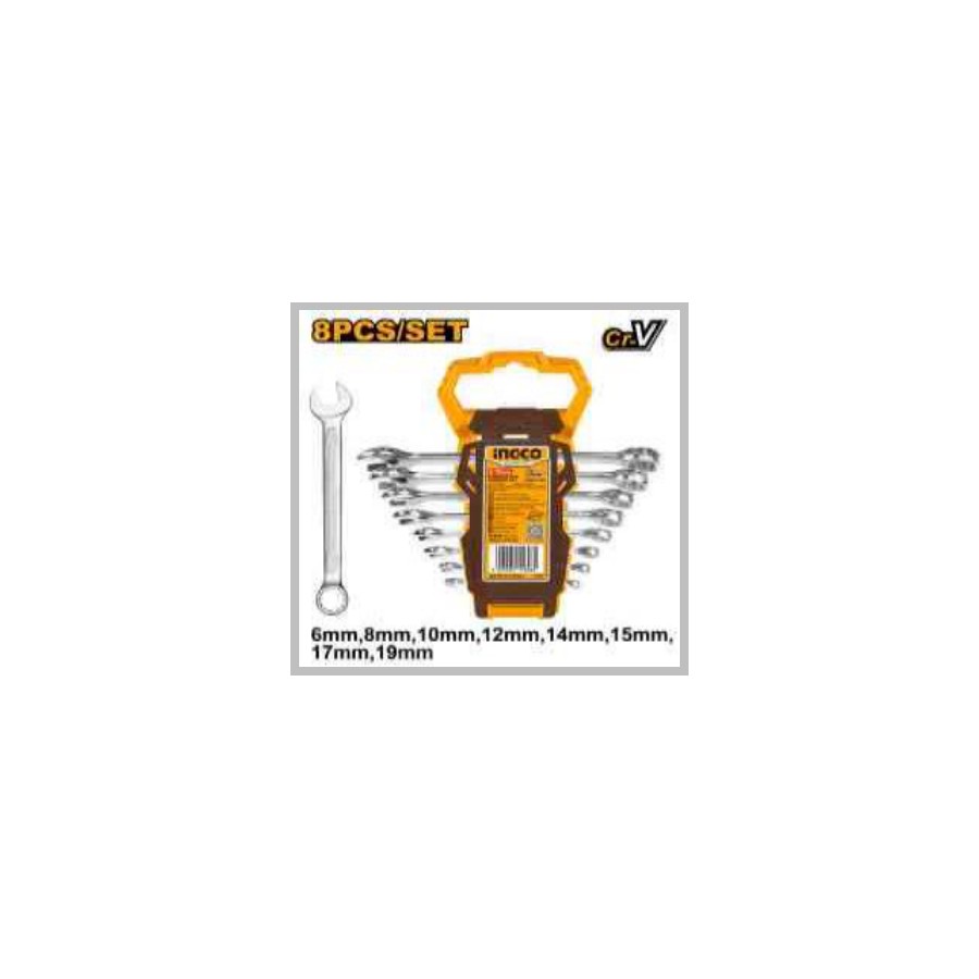 INGCO 8 Pcs Combination spanner set