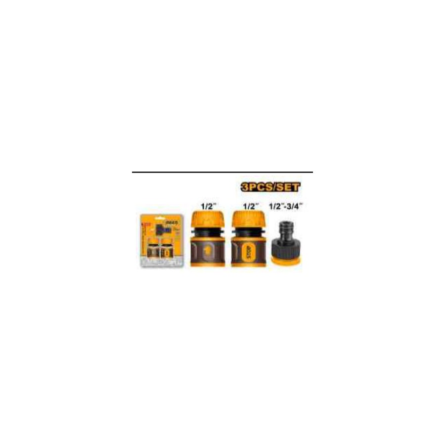 INGCO 3 Pcs hose quick connectors set