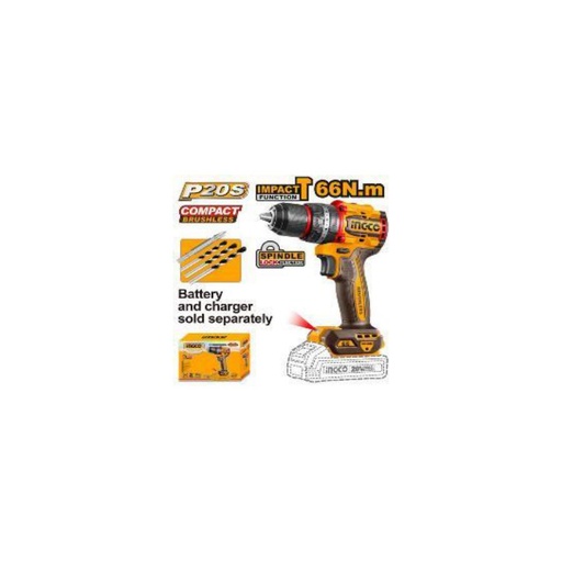 [CIDLI206681] INGCO Compact Brushless Cordless Impact Drill