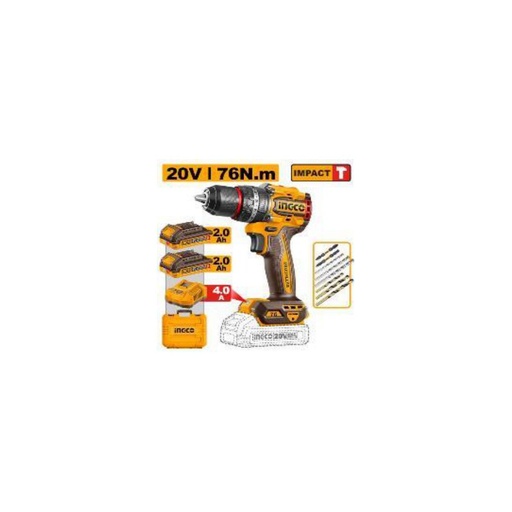 [CIDLI207686] INGCO Compact Brushless Cordless Impact Drill