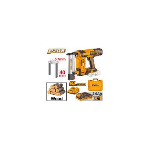 [CCSNLI6008] INGCO Cordless crown stapler nailer