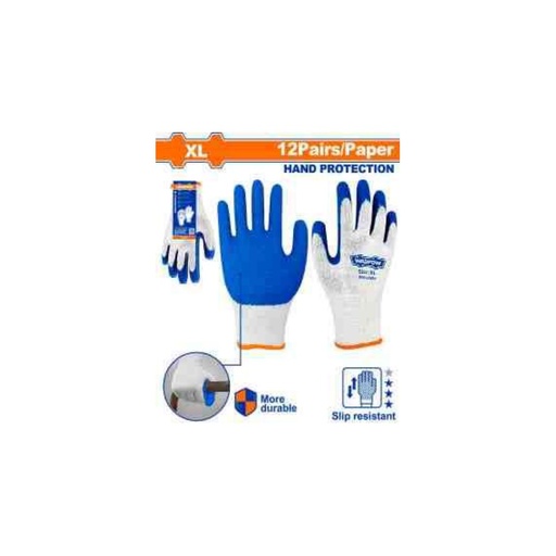 [WXG3801] WADFOW Latex Work Gloves XL (12 Pairs/Paper)