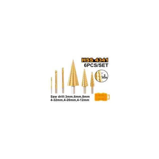 [AKSDS2061] INGCO Step drill bit set
