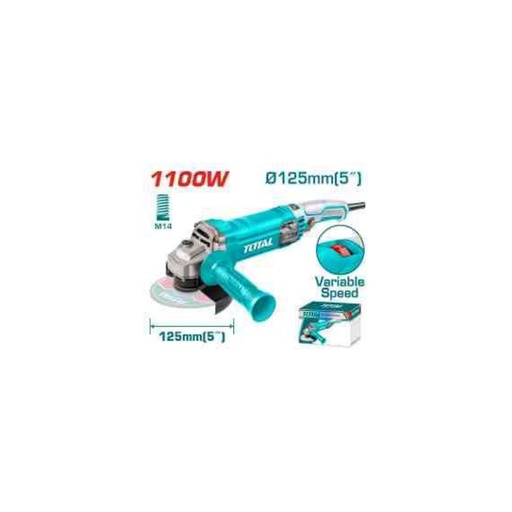 TOTAL Angle Grinder 1100W 125mm (5") Variable Speed