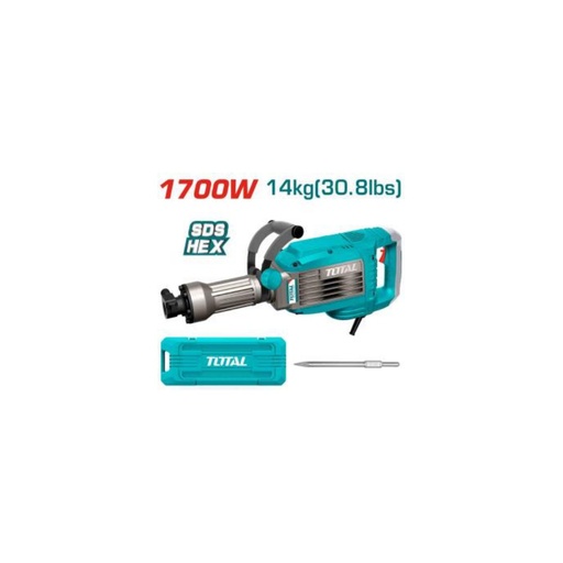 [TH217068] TOTAL Demolition Breaker 1700W SDS Hex 14kg