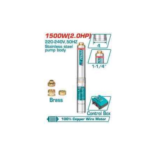 [TWP515006] TOTAL 4" Deep Well Submersible Pump 1500W (2.0HP)