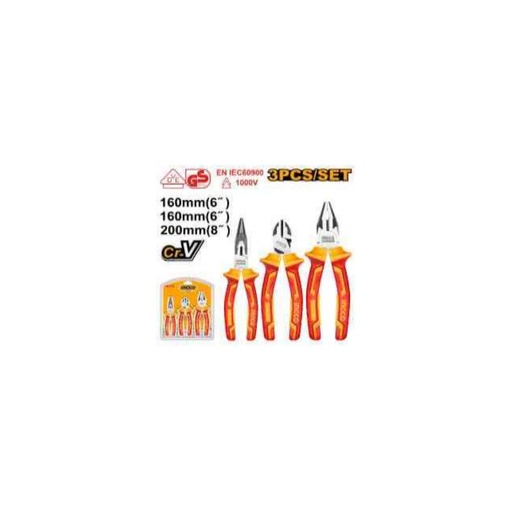 [HIKPS28318] INGCO 3 Pcs insulated pliers set