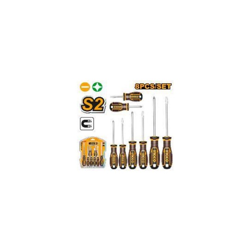 [HKSDS0828] INGCO 8 Pcs screwdriver set