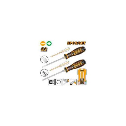 [HGTST0208] INGCO 2 Pcs go-through screwdriver set