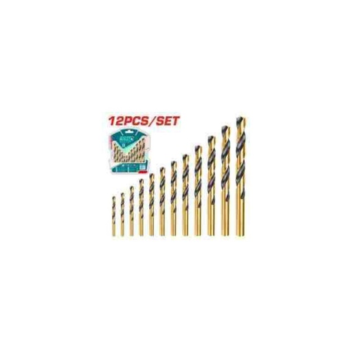 [TACSD0125] TOTAL 12 Pcs HSS Drill Bit Set