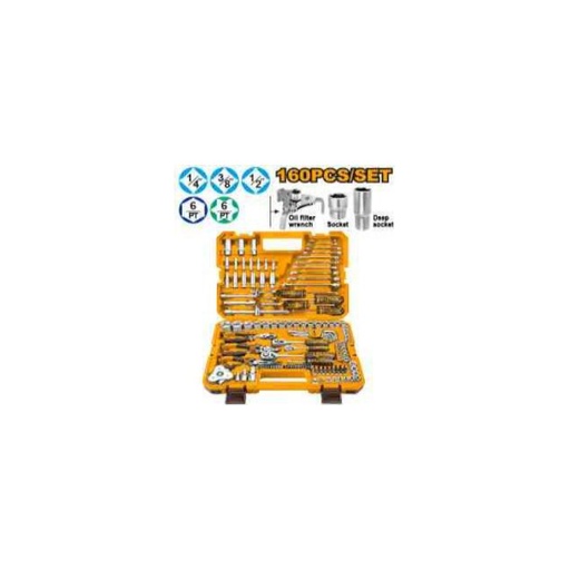[HKTHP51608] INGCO 160 Pcs combination tools set