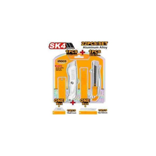 [HUK180225] INGCO 22 Pcs utility knife set