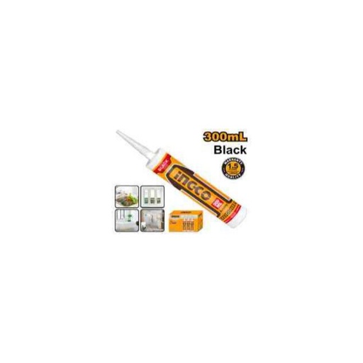 [HASS03] INGCO Acetic silicone sealant (black)