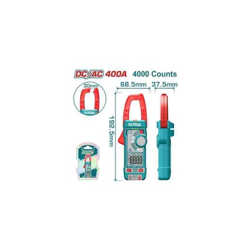 [TMT762002] TOTAL DC/AC Digital Clamp Meter 400A 4000 Counts