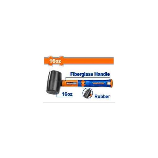 [WHM7302] WADFOW Rubber Hammer 16oz Fiberglass Handle