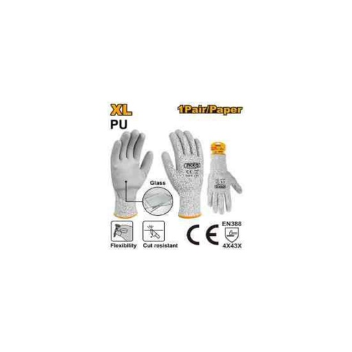 [HGCG02-XL] INGCO PU cut-resistant gloves