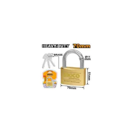 [DBPL0702] INGCO Heavy duty brass padlock